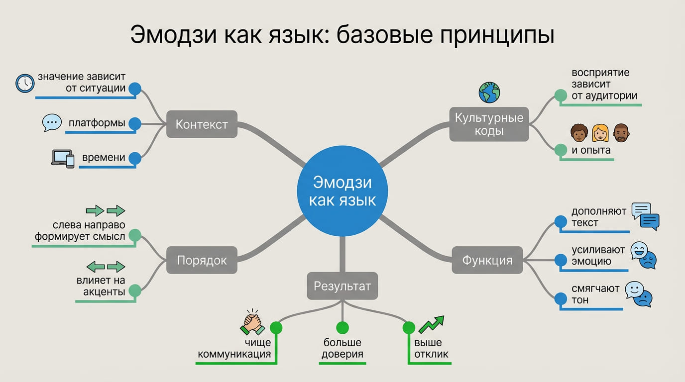 эмодзи как язык: базовые принципы
